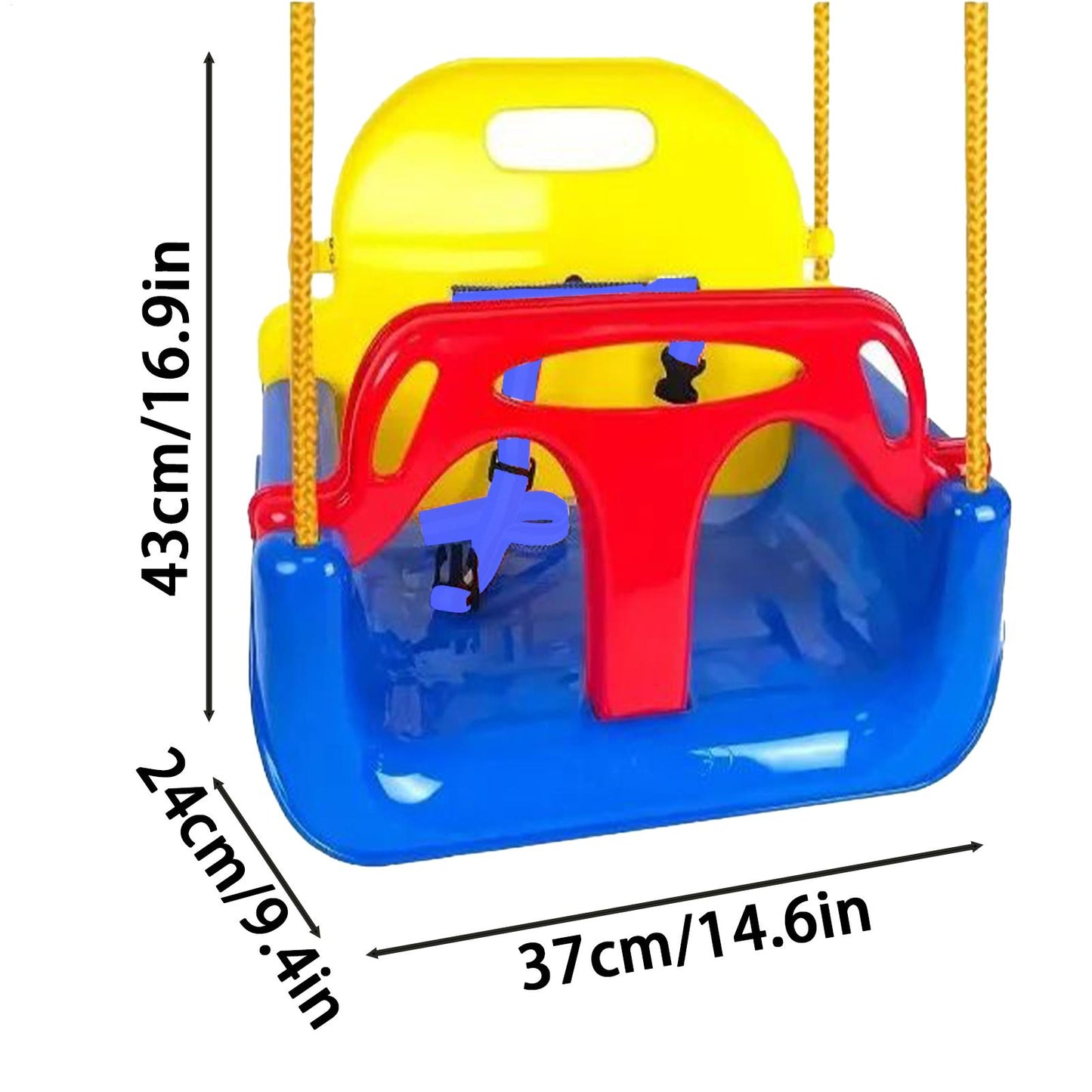 Swing Seat: Outdoor Toddler Swing Chair - Adjustable & Safe Play Fun