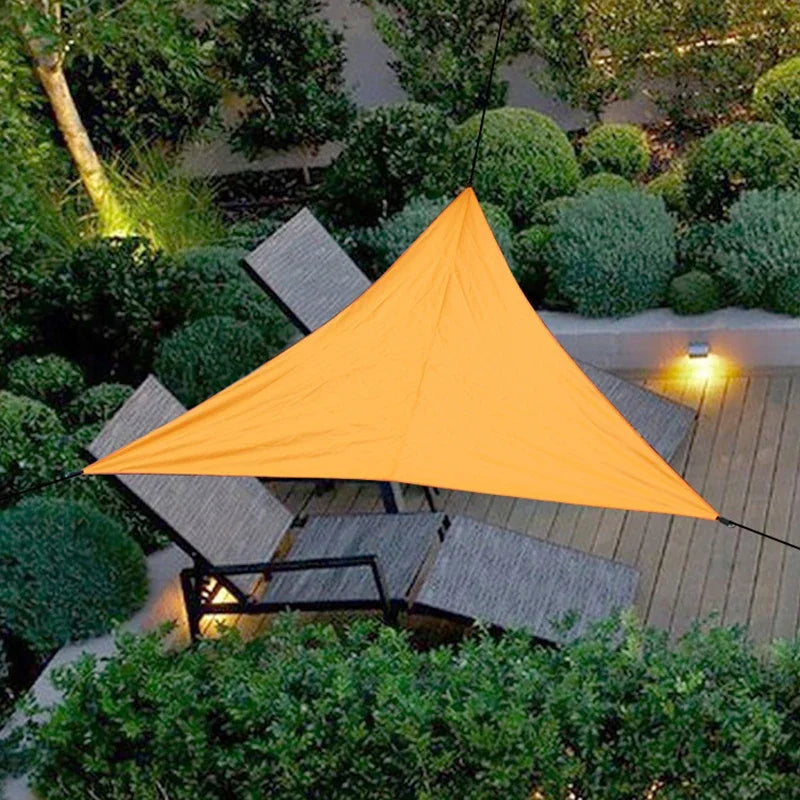 3x3x3M Folding Waterproof Triangle Sun Shade Sail Canopy For Outdoor Activities Backyard Awning Camping Tents Shade Cloth
