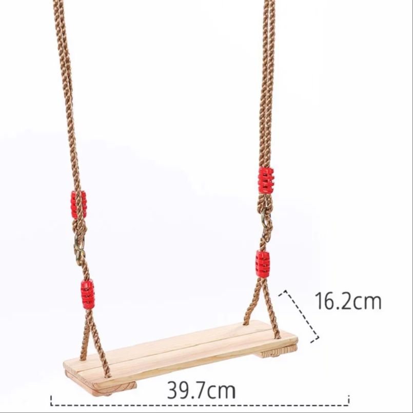 Outdoor Wooden Swing Set - Antiseptic 4-Board Design