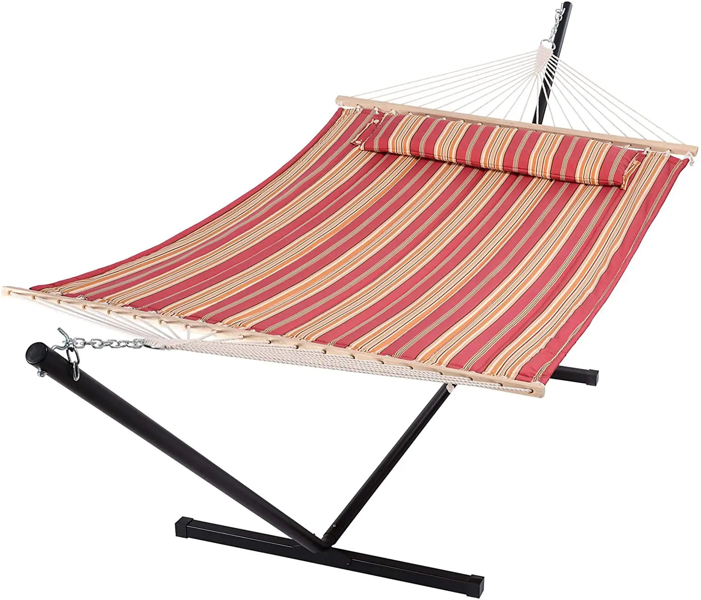 Portable Camping Hammock with Stand & Pillow - Indoor/Outdoor