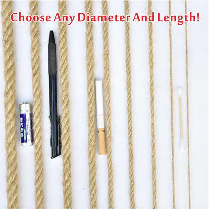 Heavy Jute Hemp Rope Net Garden Protective Fencing Stair Balcony Railing Children Safety Net Decorative Net Hammock Climbing Net