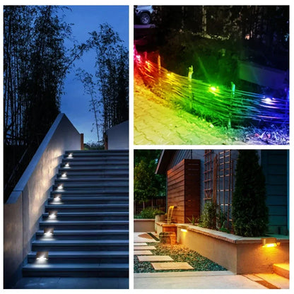 Outdoor Solar Light: LED Solar Deck Lights - Waterproof Outdoor Step Lighting