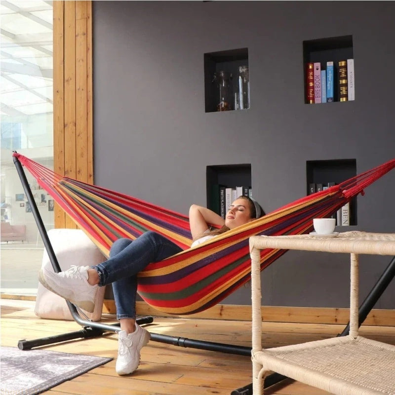 Outdoor Hammock Anti-Slip Swing Chair - Foldable & Portable