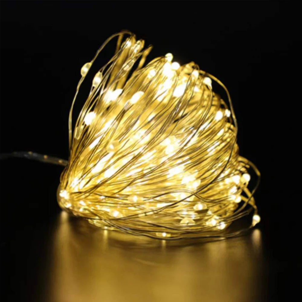 LED Copper Wire Fairy Lights - Waterproof Battery String