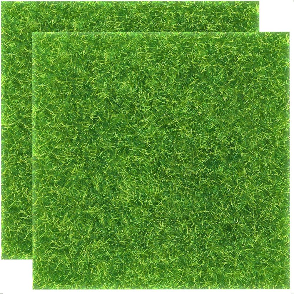 Artificial Grass Squares 6x6" - DIY Mini Garden Decor