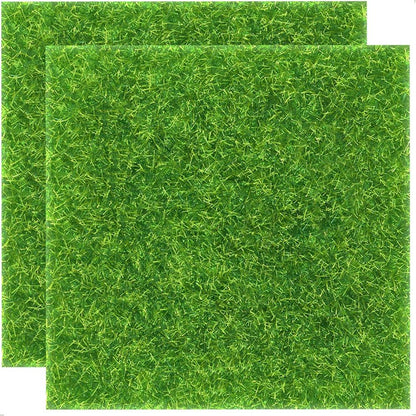 Artificial Grass Squares 6x6" - DIY Mini Garden Decor