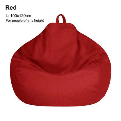 Sofa Cover: Bean Bag Chair Cover - Soft Comfy Lazy Lounger