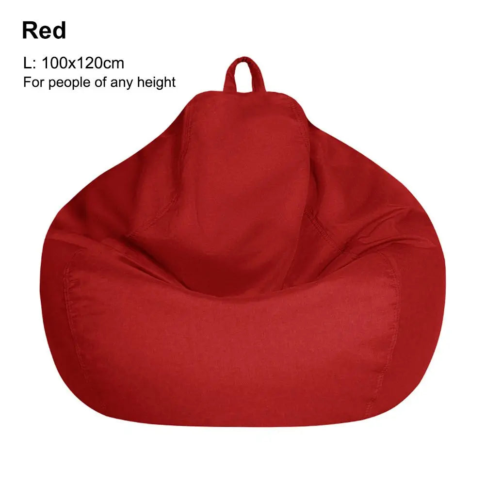 Sofa Cover: Bean Bag Chair Cover - Soft Comfy Lazy Lounger