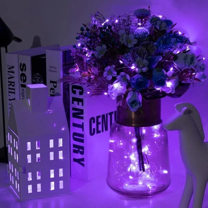 Battery LED String Lights: Copper Wire for Holiday Decor