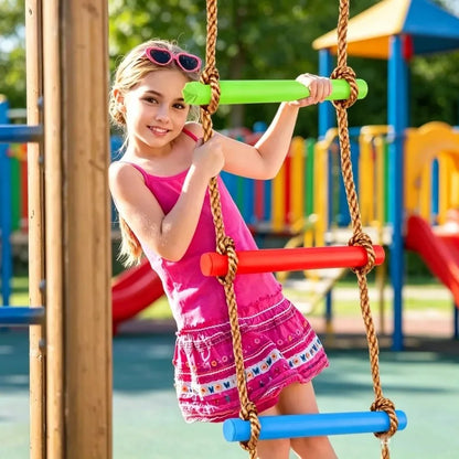 Durable PE Climbing Ladder Swing Colorful Kid Toy Practical Play Equipment Suitable For Indoor Outdoor Home Courtyard Daily Play