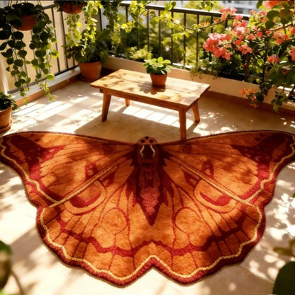 Irregular Shape Carpets for Living Room Butterfly Pattern Bedroom Decor Plush Carpet Home Fluffy Soft Floor Mat Thick Lounge Rug