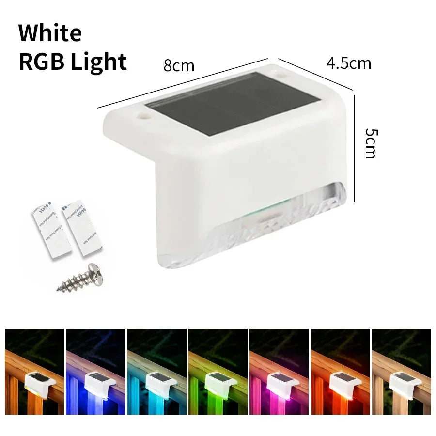 Outdoor Solar Light: LED Solar Deck Lights - Waterproof Outdoor Step Lighting