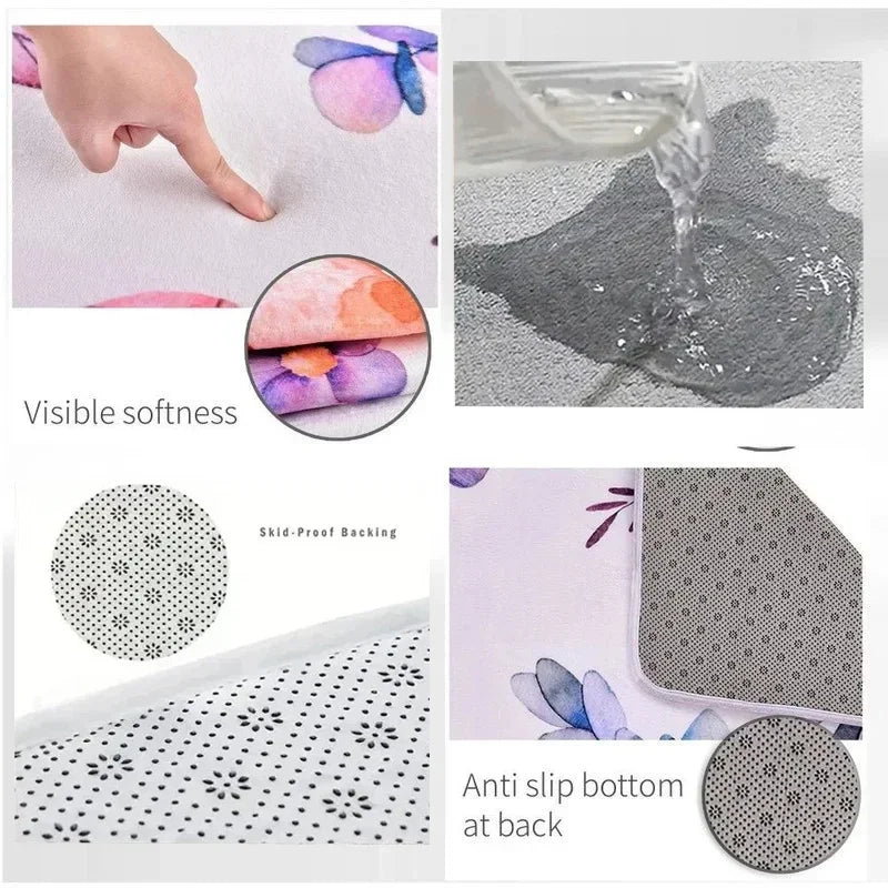 Bohemian Beach Mat: Waterproof Reversible Outdoor Carpet