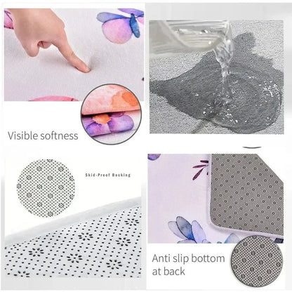Bohemian Beach Mat: Waterproof Reversible Outdoor Carpet