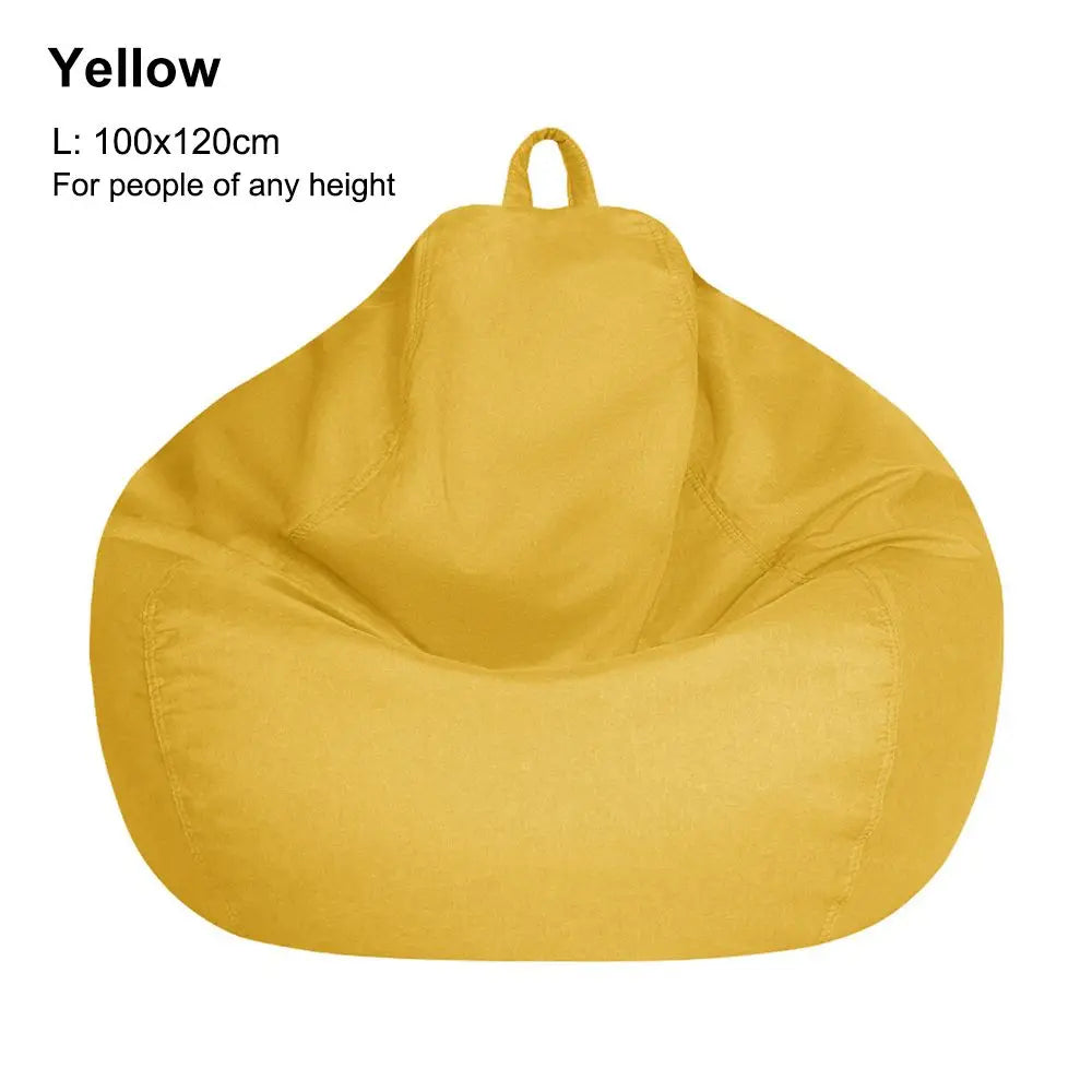 Sofa Cover: Bean Bag Chair Cover - Soft Comfy Lazy Lounger