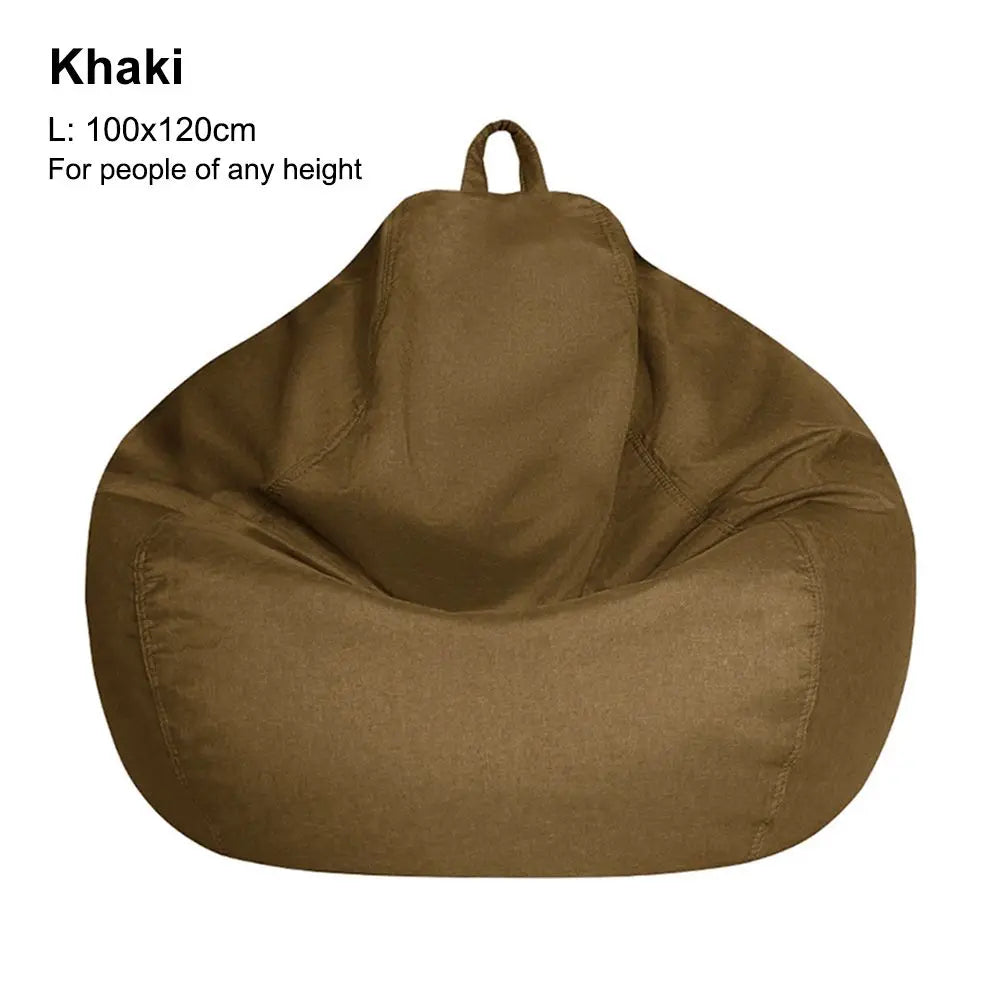 Sofa Cover: Bean Bag Chair Cover - Soft Comfy Lazy Lounger