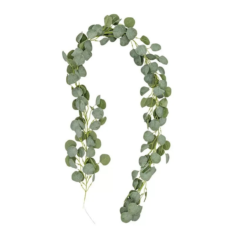 1/3pcs 200CM Wall Hanging Artificial Plant Green Eucalyptu Leaf Lvy Vine Home Wedding Outdoor Garden Party Decor Diy Photography Prop Hanging
