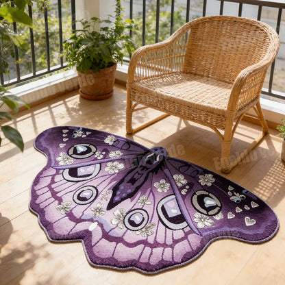 Irregular Shape Carpets for Living Room Butterfly Pattern Bedroom Decor Plush Carpet Home Fluffy Soft Floor Mat Thick Lounge Rug