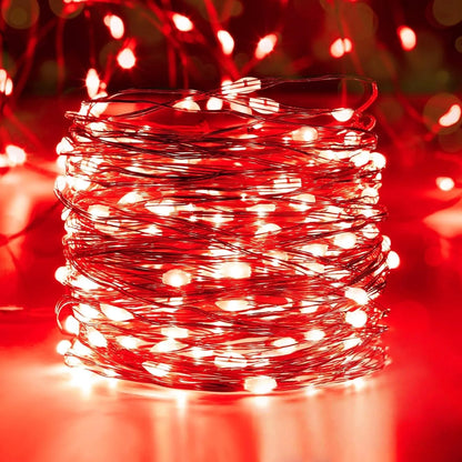 Battery LED String Lights: Copper Wire for Holiday Decor