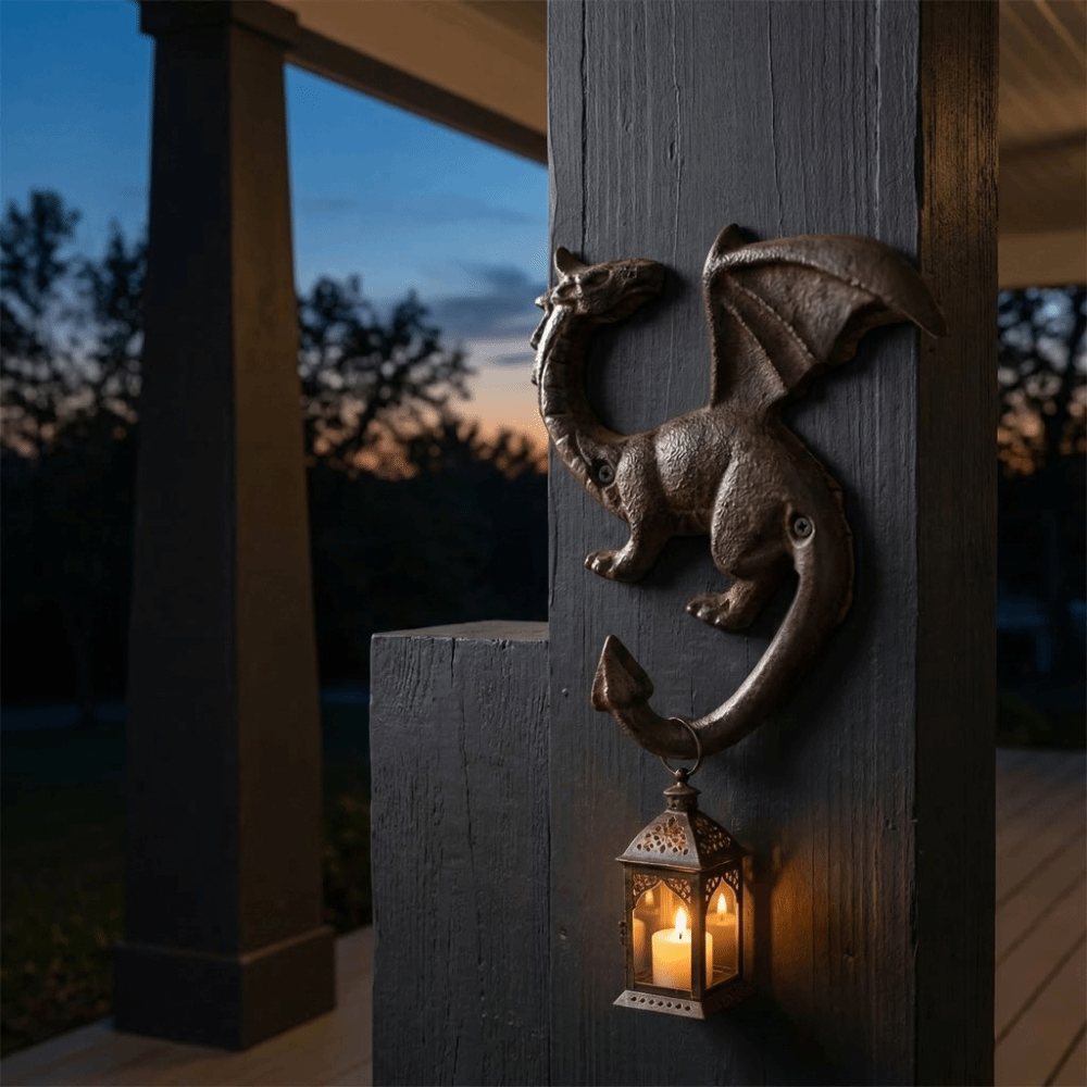 Iron Dragon Tail Key Hook: Creative Wall Mount Hook