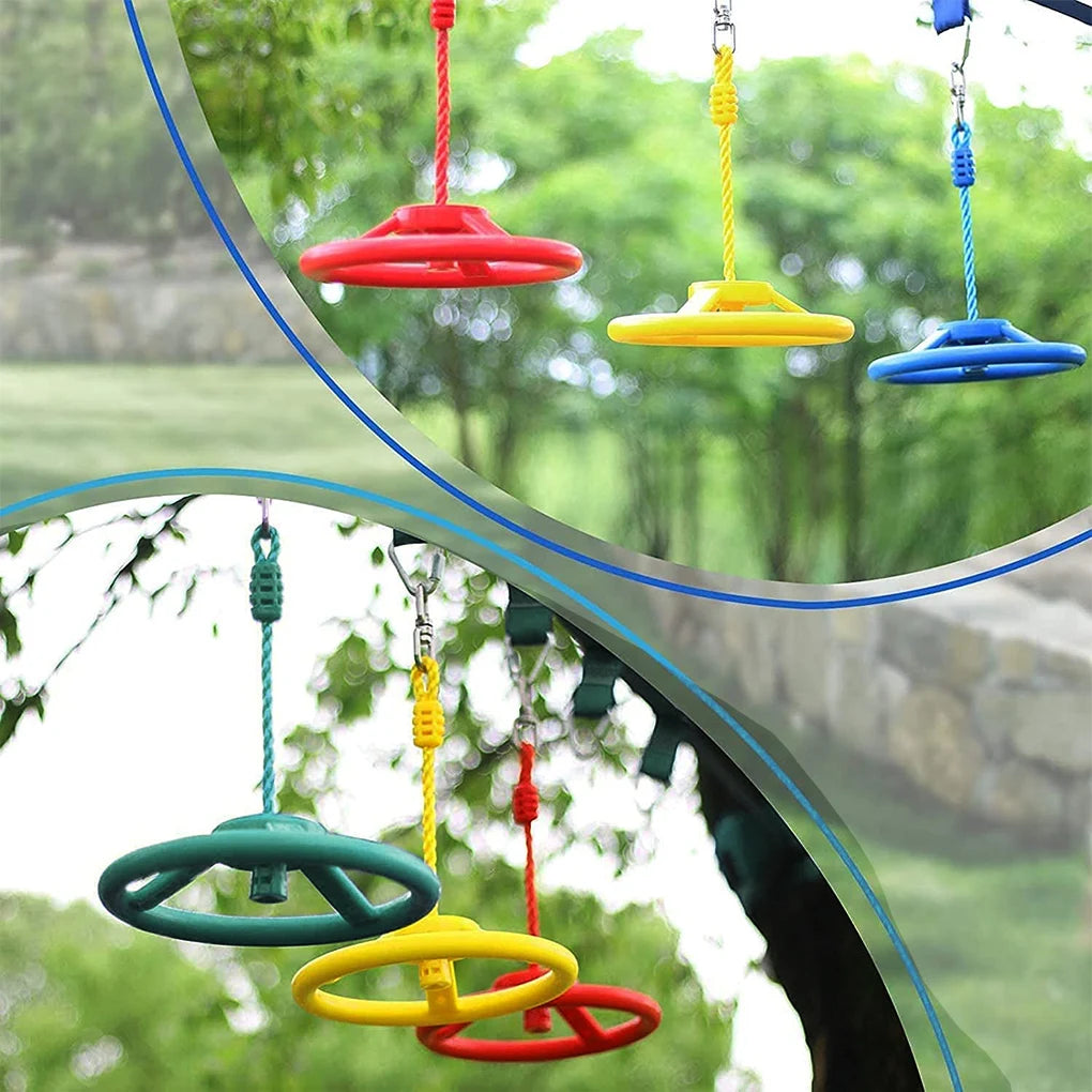 Steering Wheel Swing Set - Interactive Playground Accessory