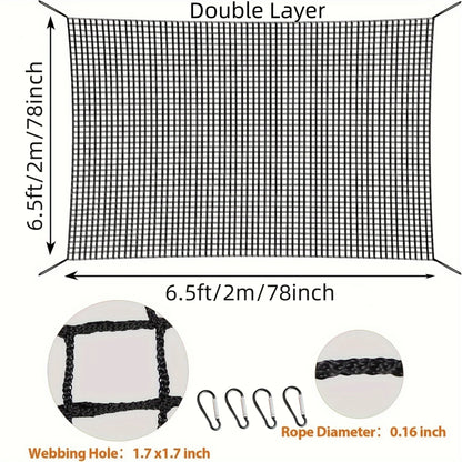 Safety Net, Climbing Cargo Net, Playground Safety Net, Back Yard Net, Treehouse Accessories Outdoor Equipment Set Double Layers