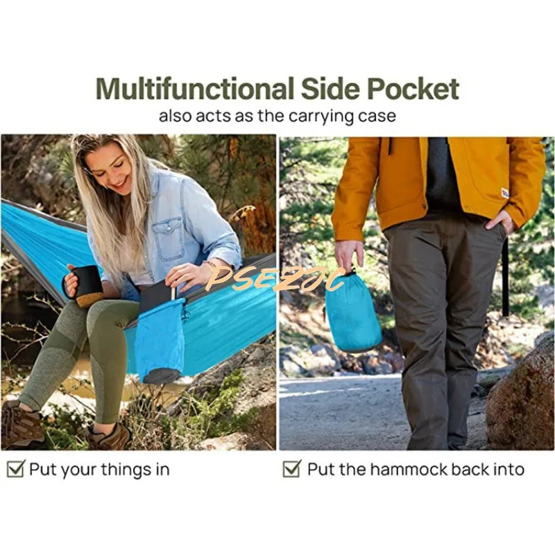 Outdoor Hammock: Portable 2-Person Parachute Cloth