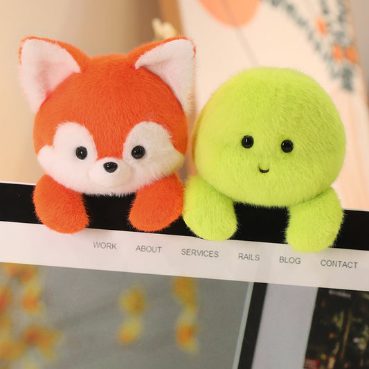 Plush Toys: Plush Animal Desktop Companions - Cute Cat, Fox, Pig & More