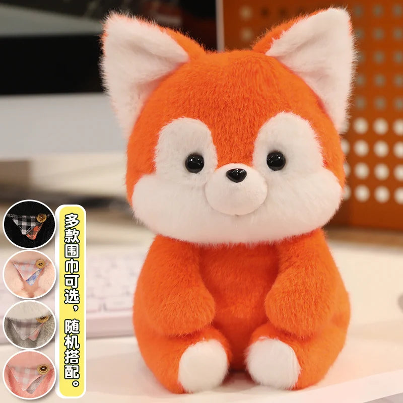 Plush Toys: Plush Animal Desktop Companions - Cute Cat, Fox, Pig & More