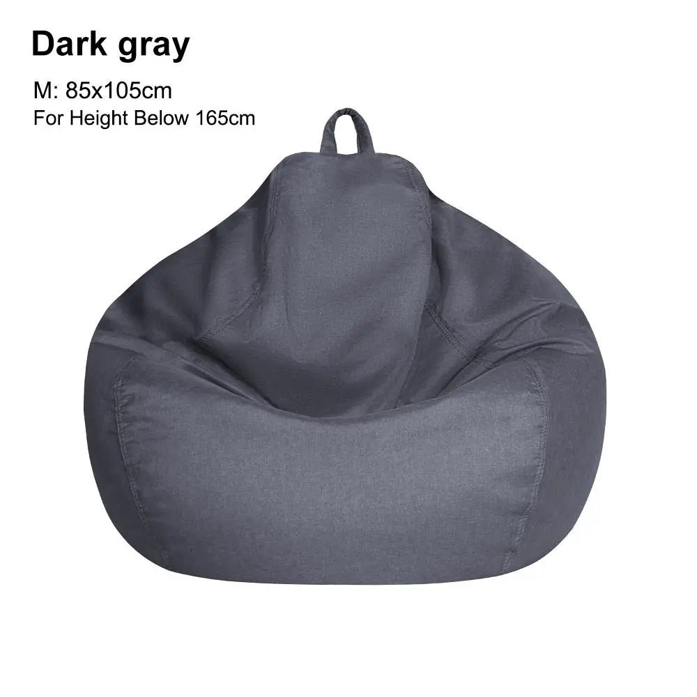 Sofa Cover: Bean Bag Chair Cover - Soft Comfy Lazy Lounger