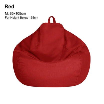 Sofa Cover: Bean Bag Chair Cover - Soft Comfy Lazy Lounger