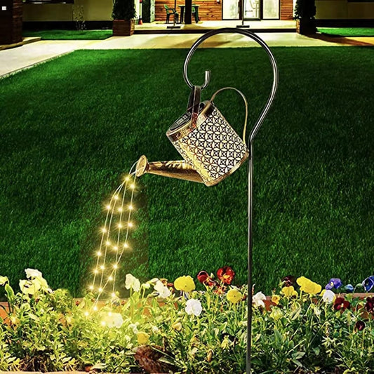 Solar Watering Can Lantern Light Yard Decorations Outdoor Garden Decor Lights Outside Garden Flower Bed Decor Light for Moms Birthday