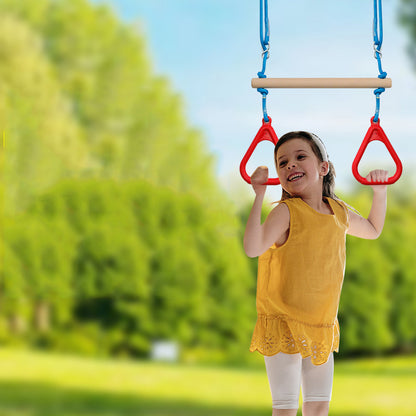 Swing Outdoor: Swing Set Trapeze Bar - Outdoor Playground Fun