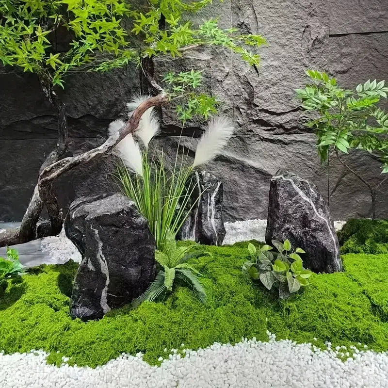 100cm*100cm Articiaifl moss carpet aquascape bionic turf fake moss micro-landscaping arrangement lawn bonsai potted plants pavement