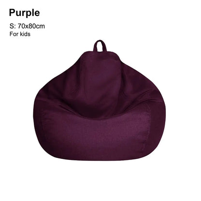 Sofa Cover: Bean Bag Chair Cover - Soft Comfy Lazy Lounger