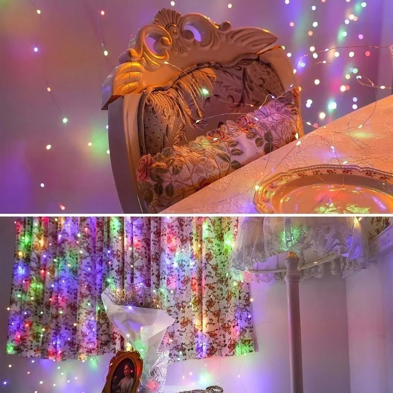 Battery LED String Lights: Copper Wire for Holiday Decor