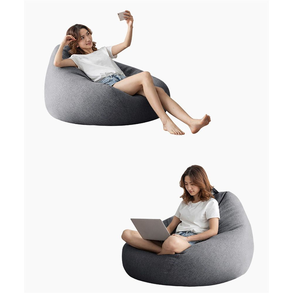 Sofa Cover: Bean Bag Chair Cover - Soft Comfy Lazy Lounger