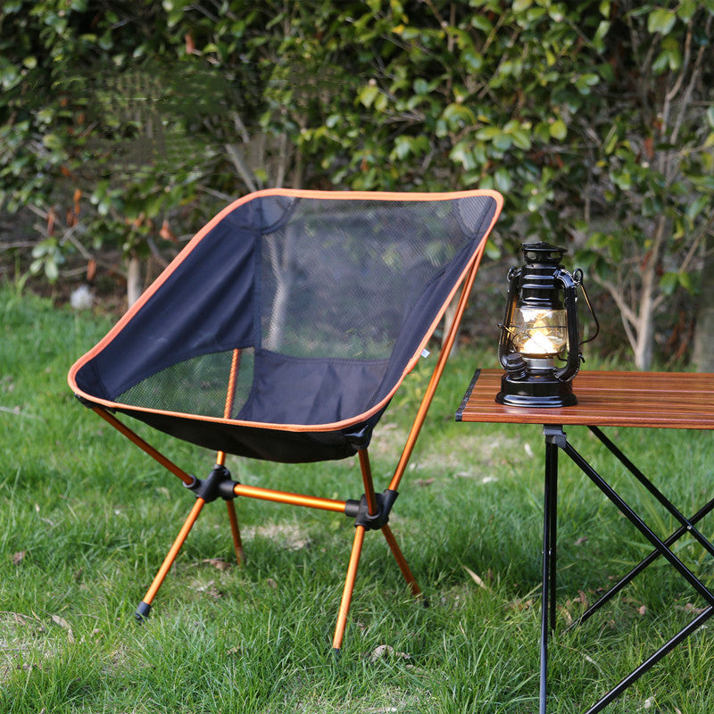 Camping Chair - Alloy Folding: Portable Beach, Camping & BBQ Essential