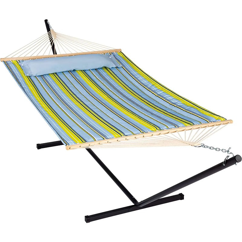 Portable Camping Hammock with Stand & Pillow - Indoor/Outdoor