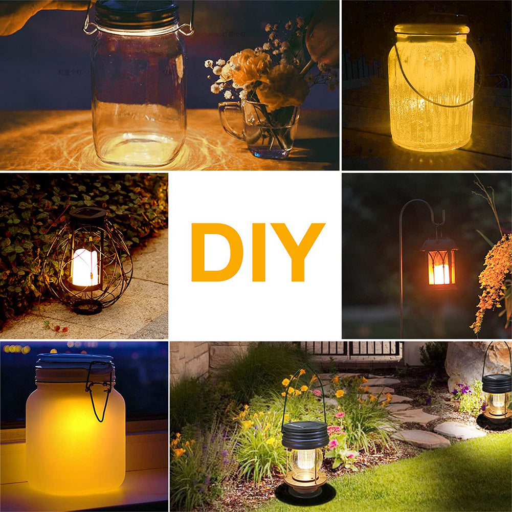 Solar Panel Lantern Tops: Outdoor Pathway Lighting