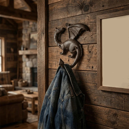 Iron Dragon Tail Key Hook: Creative Wall Mount Hook