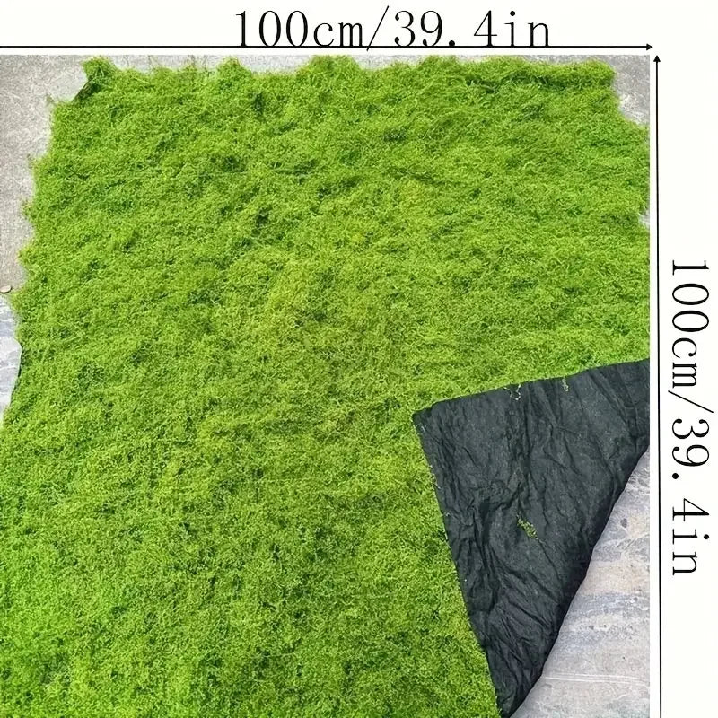 100cm*100cm Articiaifl moss carpet aquascape bionic turf fake moss micro-landscaping arrangement lawn bonsai potted plants pavement