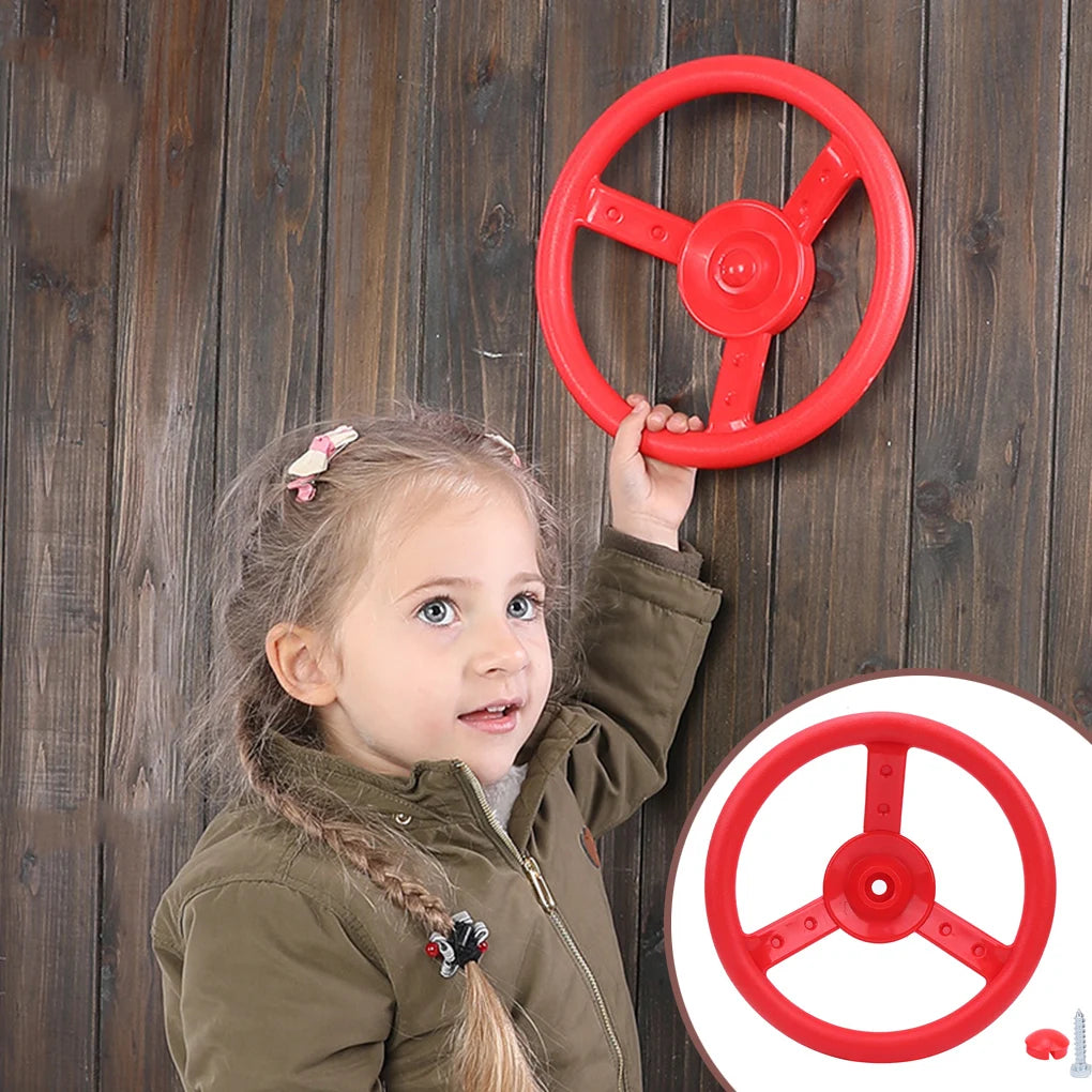 Steering Wheel Swing Set - Interactive Playground Accessory