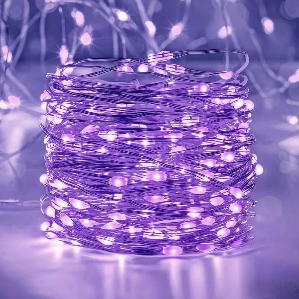 Battery LED String Lights: Copper Wire for Holiday Decor