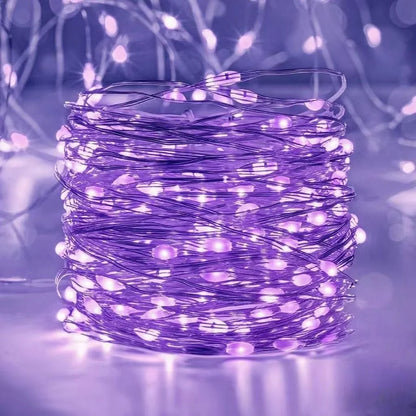Battery LED String Lights: Copper Wire for Holiday Decor
