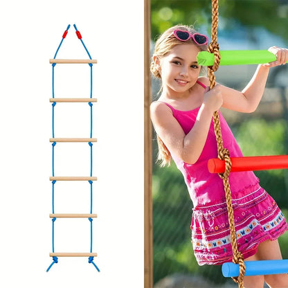 Durable PE Climbing Ladder Swing Colorful Kid Toy Practical Play Equipment Suitable For Indoor Outdoor Home Courtyard Daily Play