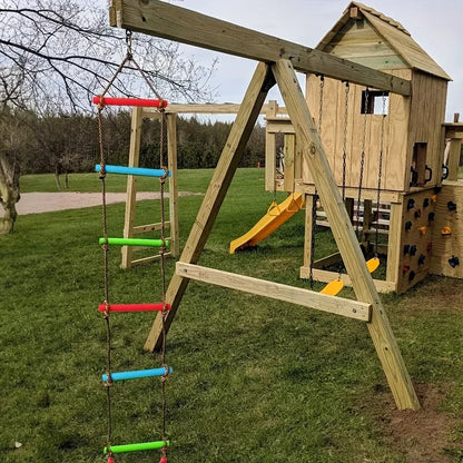 Durable PE Climbing Ladder Swing Colorful Kid Toy Practical Play Equipment Suitable For Indoor Outdoor Home Courtyard Daily Play