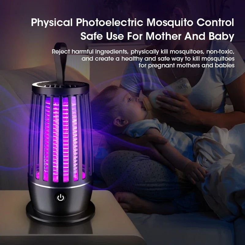 Bug Zapper Light: Mute Mosquito Killer Lamp - Portable UV Pest Repellent