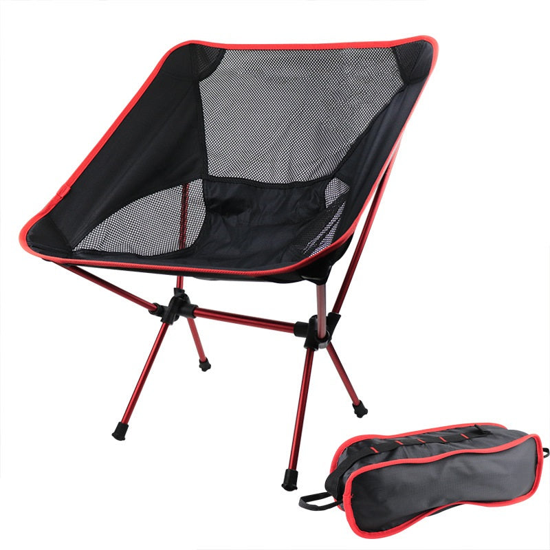 Camping Chair - Alloy Folding: Portable Beach, Camping & BBQ Essential
