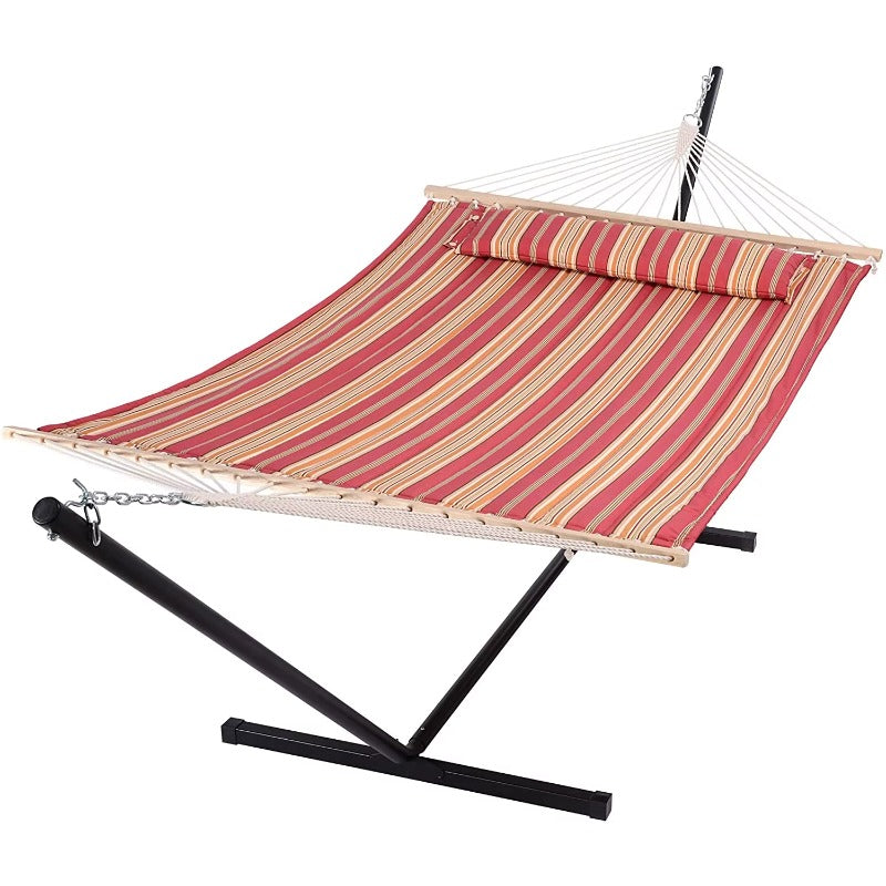 Portable Camping Hammock with Stand & Pillow - Indoor/Outdoor